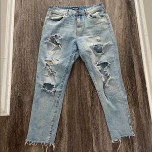 Nasty Gal Jean. Distressed.